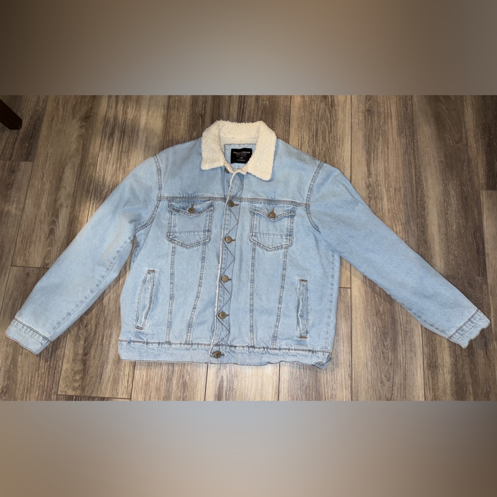 Jean Jacket with Sherpa Interior